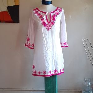 Debbie Katz summer dress Tunic cotton S/M